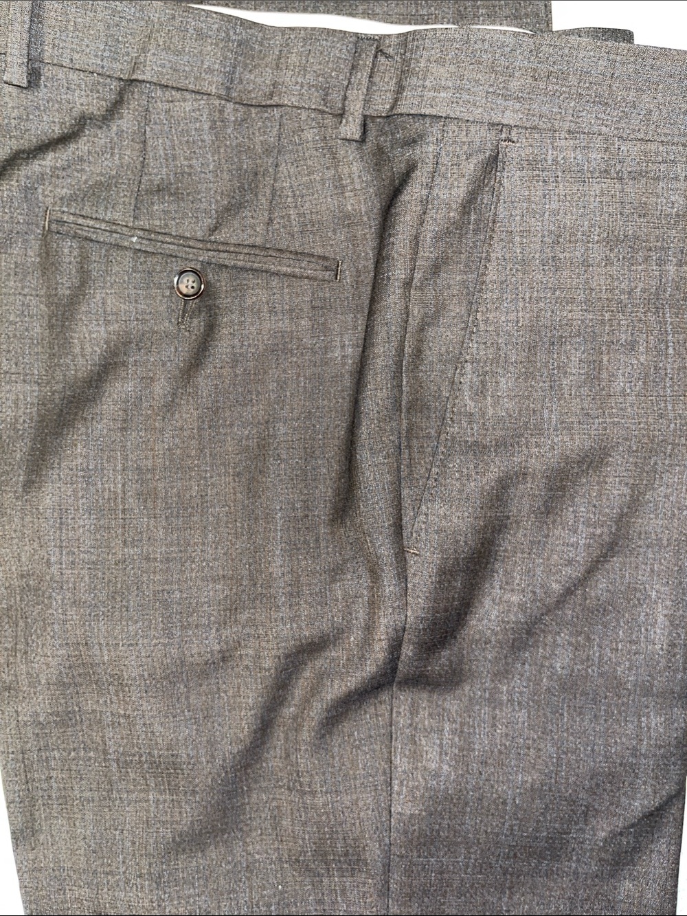 Samuelsohn Men's Dress Pants in Dark Brown very good condition waist 35"